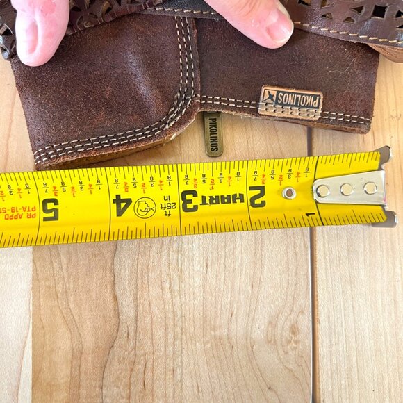 Pikolinos Womens Lyon Leather Ankle Boots Brown Laser Cut Strap Size 38 7.5 - Picture 11 of 15